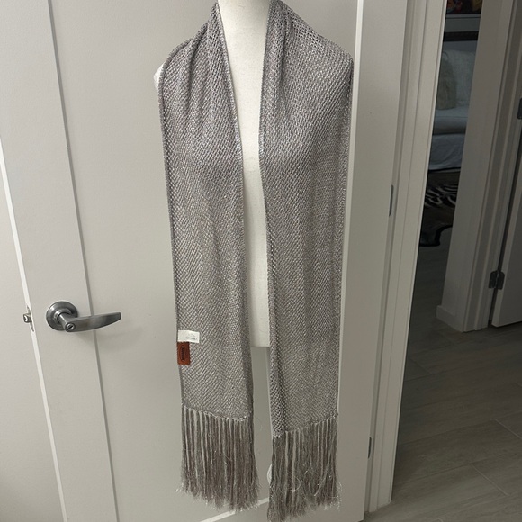 Missoni Accessories - Missoni Smoking Scarf with Fringe RARE Silver